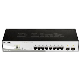სვიჩი D-Link DGS-1210-10P/FL1A, 8-Port Gigabit, PoE+ Switch, Black